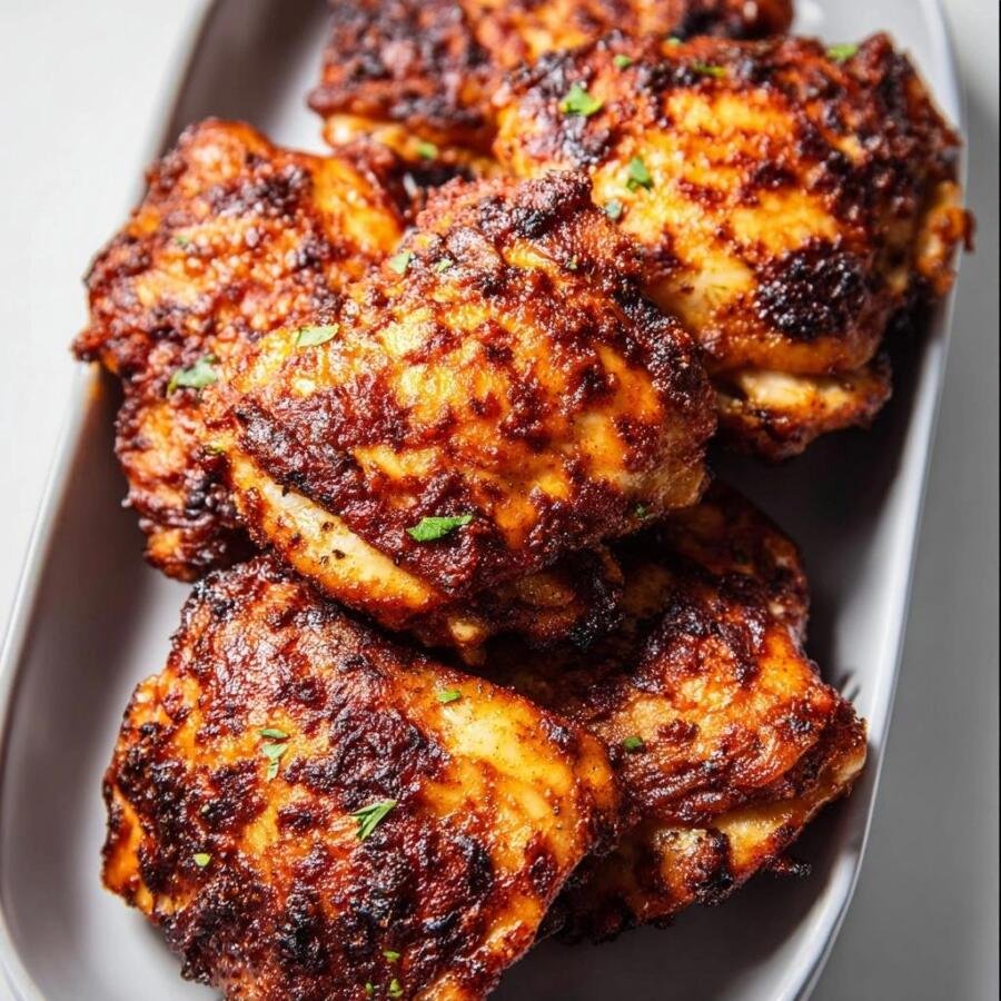 Air Fryer BBQ Chicken Thighs