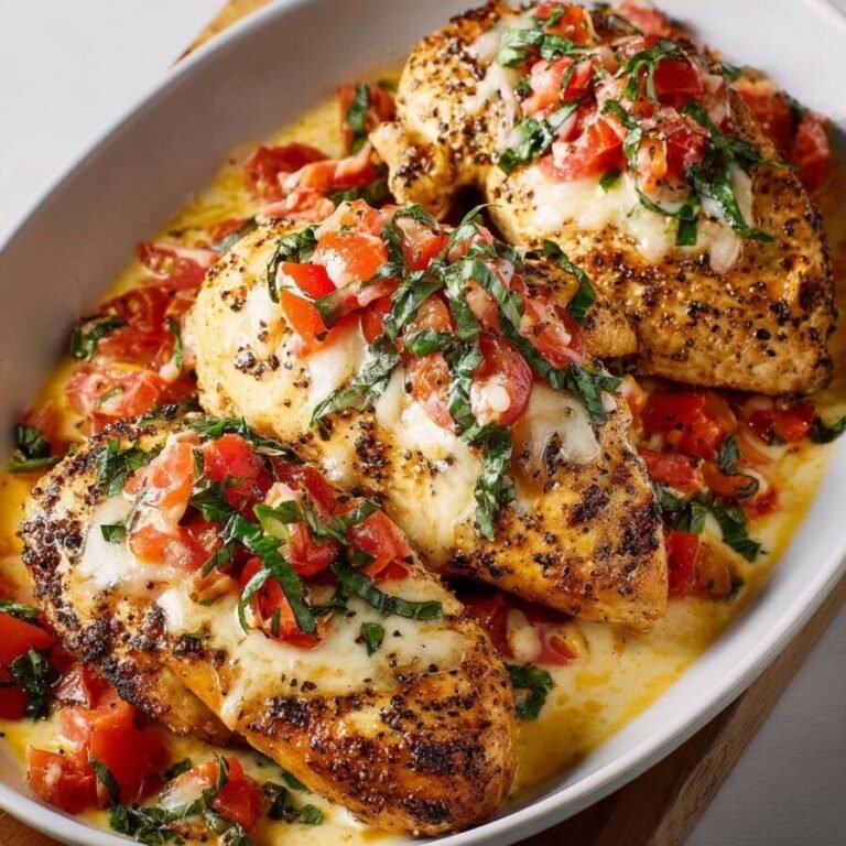 Baked Bruschetta Chicken: A Delicious and Easy Weeknight Meal